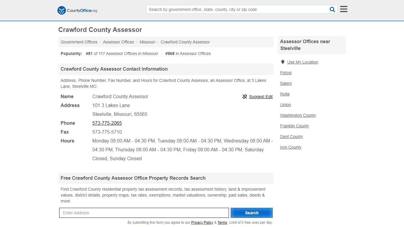 Crawford County Assessor